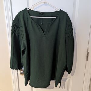 Dark Green Women's Top